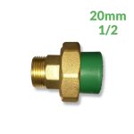 PPR RAC UNION 20 1/2 MALE VERT