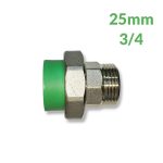 PPR RAC UNION 25 3/4 MALE VERT