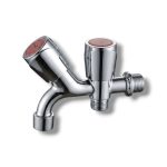 ROBINET D'EAU DOUBLE CHROME 15/21 1039-6