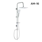 COLLONNE DE DOUCHE CARRE CHROME AM016