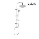 COLLONNE DE DOUCHE ROND CHROME AM015