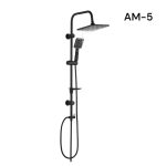COLONNE DE DOUCHE CARRE NOIR GOLD AM005