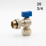 PEX VANNE 20 COUDER BLEU TM