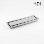CANIVEAU LINEAIRE INOX 60*300 CHROME AVEC COUVERCLE REVERSIBLE 6S30/T49VBTC