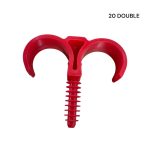 COLLIER A FRAPPE 20 DOUBLE ROUGE