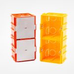 BOITE ENCASTREMENT CARRE M60-ROUGE+COVER REFIX