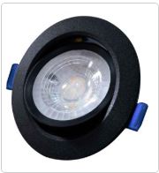 SPOT ORIENTABLE 9W  6500K NOIR BLSBOW9W BMS